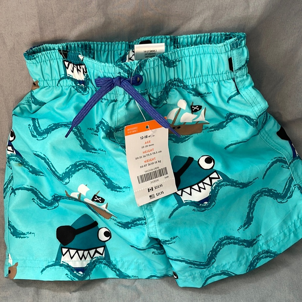 Gymboree trunks size 12-18 months - pirate